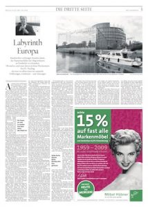 Reportage im Tagesspiegel: Labyrinth Europa
