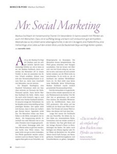 Porträt in Kavallo: Mr. Social Marketing
